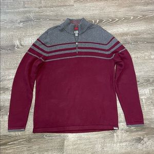 Mens Eddie Bauer Quarter Zip Pullover size Tall Large